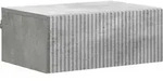 Wandmontierter Nachttisch Betongrau 49 X 34,5 X 20 Cm Vidaxl