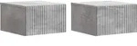 Wandmontierter Nachttisch 2 Stk. Betongrau 33 X 34,5 X 20 Cm Vidaxl