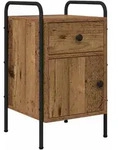 Nachttisch Altholz 35 X 36,5 X 61 Cm Holzwerkstoff Vidaxl