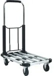 Transportwagen Klappbar 150 Kg Aluminium Silbern Vidaxl
