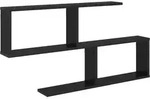 Vidaxl Wall Shelf Black Oak 100 X 12 X 50.5 Cm Engineered Wood