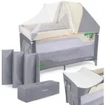 Moby-system Lit Parapluie Faltbar & Babypark 2en1 2 Niveaus Matratze Hoch Niedrig