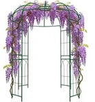 Relaxdays Rosenpavillon Metall, Hbt 275x211x211 Cm, Rankhilfe Kletterpflanzen,