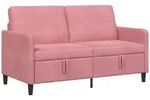 Sofa Mit Stauraum Rosa 152 X 78 X 87 Cm Polyester Vidaxl