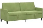 Sofa Mit Stauraum Hellgr&uuml;n 192 X 78 X 87 Cm Polyester Vidaxl