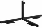Vidaxl Half Parasol Base Frame Black Steel For 32-38 Mm Pole