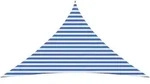 Sonnensegel 3,5 X 3,5 X 4,9 M Hdpe Dreieckig Blau Und Wei&szlig; Vidaxl