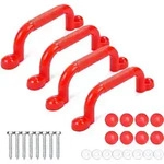 Relaxdays Kletterger&uuml;st Griffe, 4er Pack, Je Haltegriff Bis 100 Kg, Spielturm &