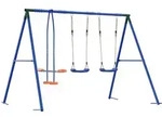 Outdoor Schaukelset Mehrfarbig Stahl Und Pe Vidaxl