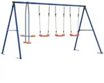 Outdoor Schaukelset Mehrfarbig Stahl Und Pe Vidaxl