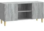 Vidaxl Tv Cabinet 102 X 34.5 X 50 Cm Grey Sonoma Engineered Wood