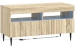 Vidaxl Led Tv Cabinet Zwolle Sonoma Oak Engineered Wood