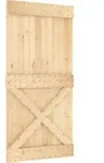 T&uuml;r Narvik 100 X 210 Cm Massivkiefer (unbehandelt) Natur Vidaxl