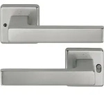 Hoppe Dr&uuml;ckergarnitur Austin 1769/52vr Aluminium F9quadratisch Din Links D/d