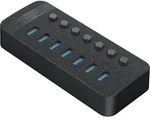Orico Ct2u3-7ab 7x Usb-a 3.0 Hub Mit Schaltern &ndash; Schwarz