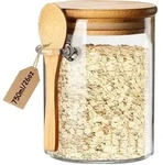 Glasbeh&auml;lter Vorratsdosen Luftdicht L&ouml;ffel Overnight Oats Gl&auml;ser Kaffee Tee
