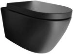 Wand-h&auml;nge-wc Bernstein B-8030r Schwarz Matt Inkl. Softclose-deckel