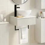 Vidaxl Wall-mounted Wash Basin White 40 X 35 X 39 Cm Engineered Wood
