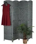 Relaxdays Paravent Raumteiler, Hxb: 170 X 160 Cm, Faltbarer Raumtrenner, 3-teiliger