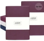 Sch&ouml;ner Wohnen Kinderspannbettlaken Basic - 2er Set 60x120 Cm, Beere