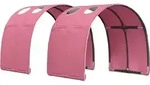 Bettunnel 2 Stk. Rosa Polyester Vidaxl