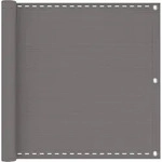 Vidaxl Balcony Screen Light Grey 90 X 500 Cm Hdpe