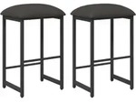Barhocker 2 Stk. Dunkelgrau 40 X 32 X 64 Cm Holzwerkstoff Vidaxl