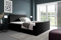 Fun Moebel - Boxspringbett Schlafzimmerbett Asher 160x220cm In Stoff Fresh...