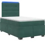 Boxspringbett Mit Matratze Dunkelgr&uuml;n 120 X 190 Cm Samt Vidaxl