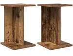 Vidaxl Plant Stand 2 Pcs Old Wood 25 X 25.5 X 40.5 Cm Engineered Wood