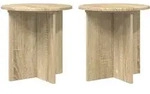 Vidaxl Plant Stand 2 Pcs Sonoma Oak 40 X 40 X 40 Cm Engineered Wood