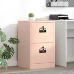Aktenschrank Rosa 45,5 X 42 X 74,5 Cm Kaltgewalzter Stahl Vidaxl