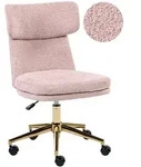 Schreibtischstuhl Granby Boucl&eacute; Pastellrosa