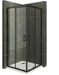 Duschkabine Mit Schiebet&uuml;ren Eckdusche Mit Rollensystem Aus Esg Glas 190cm...
