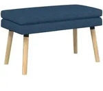 Doppellagige Bank Blau 80 X 40 X 47 Cm Stoff Vidaxl