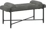 Vidaxl Button-tufted Bench With Pillows Dark Grey 110 X 40 X 46 Cm