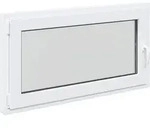 Vidaxl Tilt & Turn Basement Window Risor 110 X 70 Cm Pvc And Glass