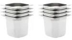 Vidaxl Gastronorm Containers 8 Pcs Gn 1/6 150 Mm Stainless Steel