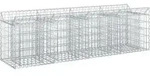 Vidaxl Gabion Raised Bed 200 X 50 X 60 Cm Galvanised Steel Silver