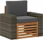 Vidaxl Outdoor Middle Sofa Natural