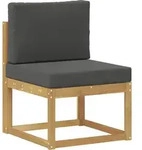 Outdoor-sofagarnitur Massivholz Akazie Wei&szlig; Und Anthrazit Vidaxl