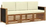Sofagarnituren 3 Stk. Massivholz Akazie Vidaxl