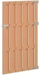 Vidaxl Garden Gate 100 X 180 Cm Wpc And Aluminium Brown