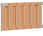 Gartentor 100 X 60 Cm Wpc Und Aluminium Braun Vidaxl