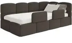 Selsey Cloudy &ndash; Kinderbett 120x200, Kopfteil Rechts, Matratze & Bettkasten,