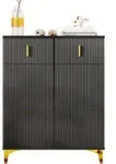 Sideboard Mit 2 T&uuml;ren Und 2 Schubladen, Verstellbaren Einlegeb&ouml;den Und