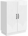 Vidaxl Sideboard High Gloss White 66 X 34.5 X 87 Cm Engineered Wood