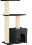 Vidaxl Cat Tree With Sisal Scratching Posts Dark Grey 133 Cm