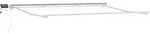 Vidaxl Manual Awning Frame With Leds White 4.5 X 3 M Aluminium