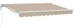 Elektrische Ausziehbare Markise Beige 3,5 X 2,5 M Vidaxl